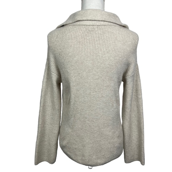 MAURICES Women’s Pullover 1/4 Zip Sweater Sz Small Ivory Color Stretch LS - Picture 5 of 12